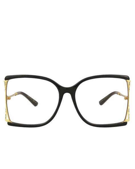 gucci oversize round glasses|Gucci oversized clear sunglasses.